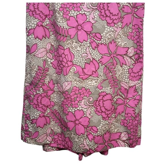 Vintage 1960s Hawaiian Pake Muu Floral Maxi Dress - Picture 5 of 12